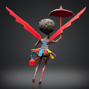 Flying Angel with Teapot