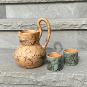 Raku Pitcher and Mug (smaller set)