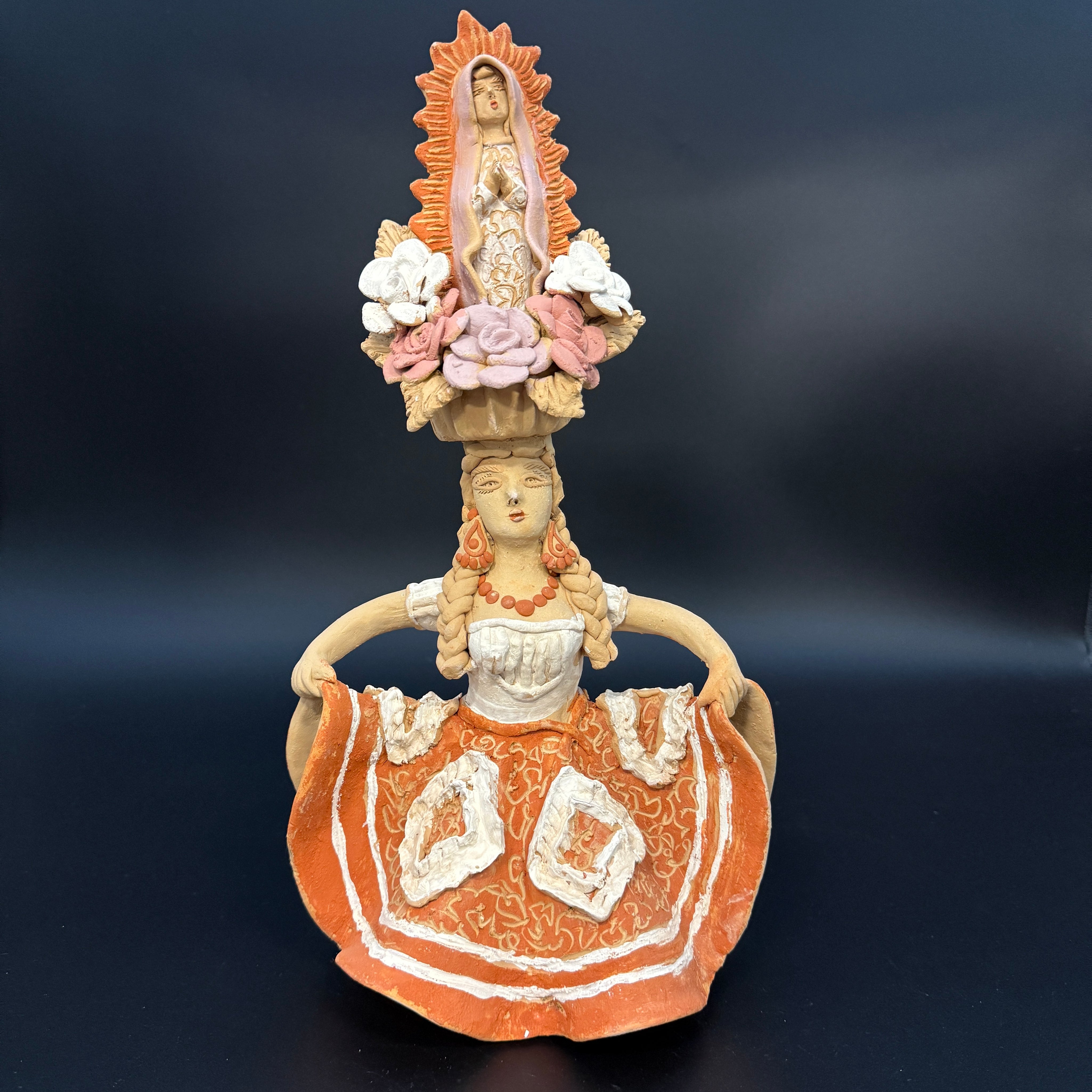 China Oaxaquena con Virgen de Guadalupe