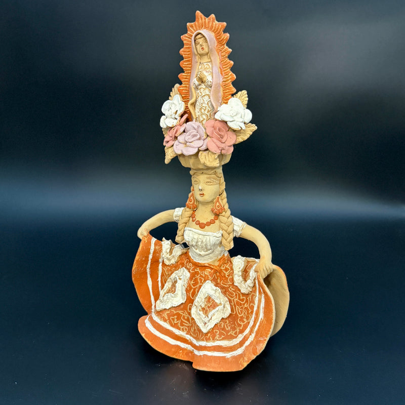 China Oaxaquena con Virgen de Guadalupe