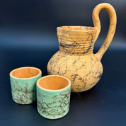 Raku Pitcher and Mug (smaller set)