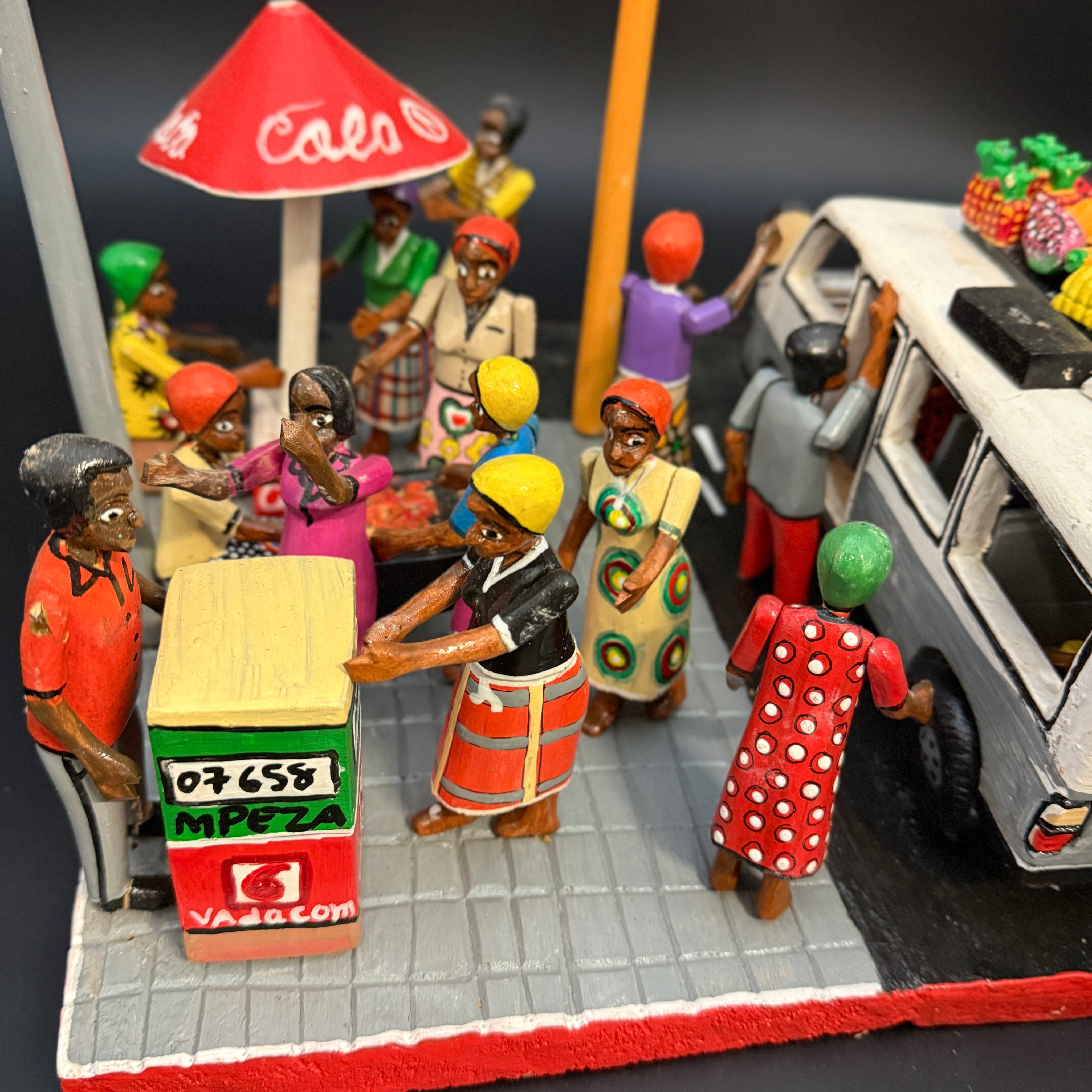 Bustling Street Corner