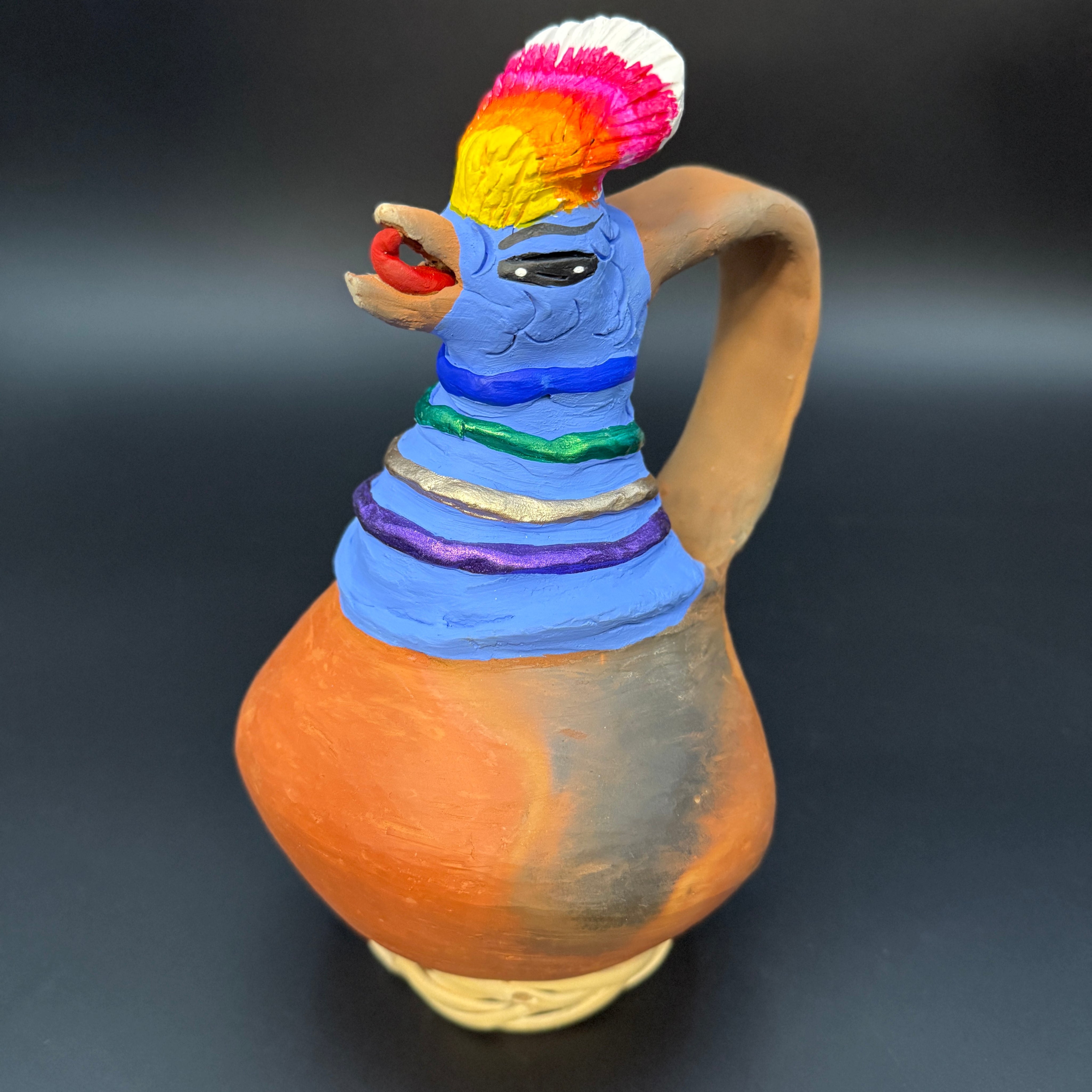 Oaxacan Purple Hen Pitcher (Jarrito)